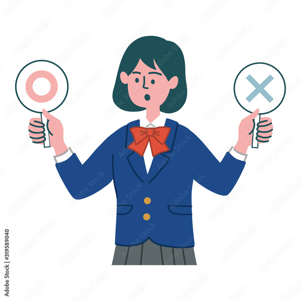 学生 ブレザー 女の子 マルバツ 学生 ブレザー 女の子 マルバツ