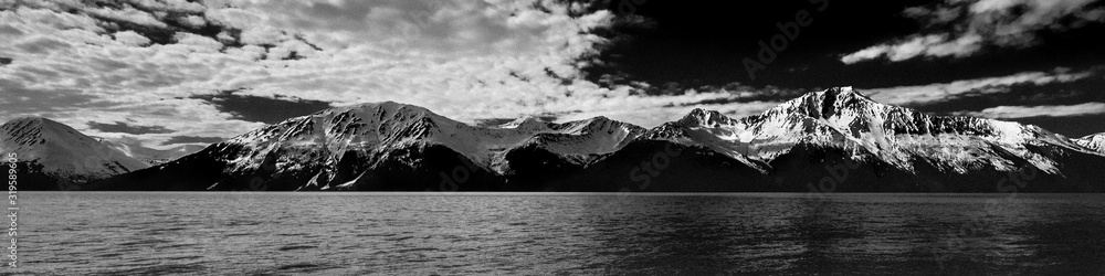 Alaskan Snow Capped Mountains by Turnagain Arm