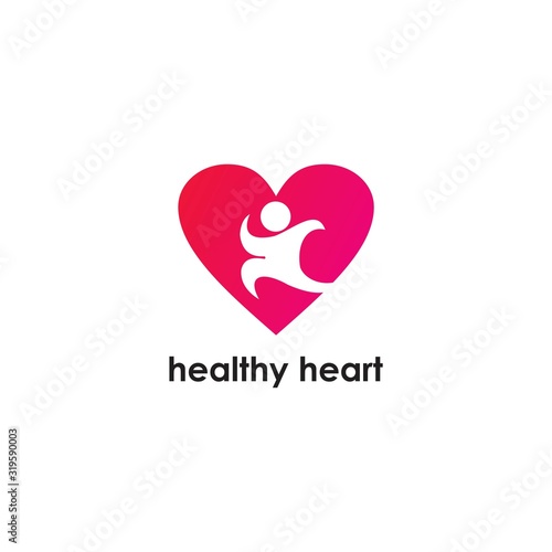 Wallpaper Mural Healthy Heart Logo  vector Simple and Medical Torontodigital.ca