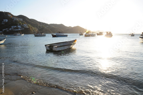  Panoramic Taganga fishing and tourist town of Santa Marta - Colombia
