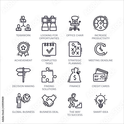 Business Line Icons - Set 1