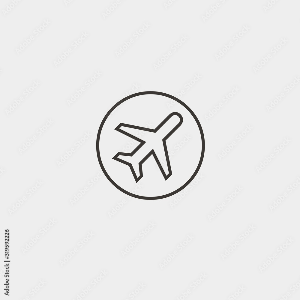 plane icon vector illustration symbol for website and graphic design plane icon vector illustration symbol for website and graphic design