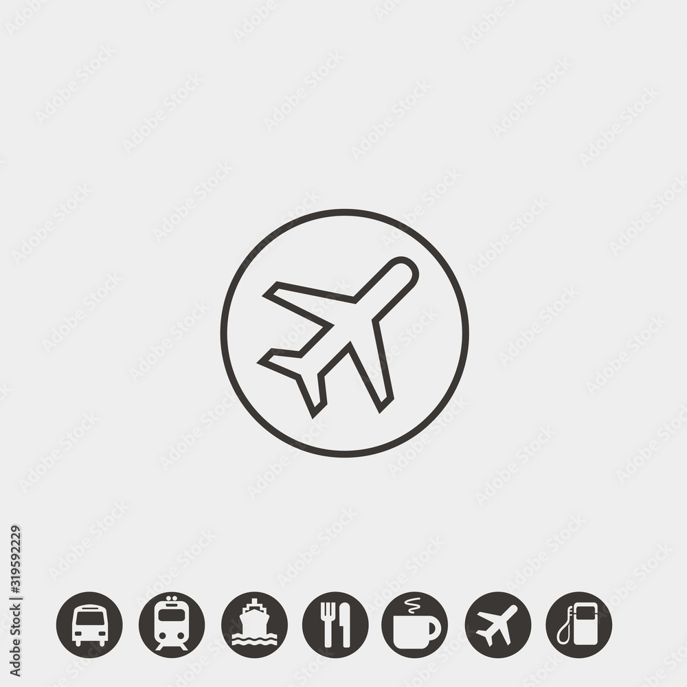 plane icon vector illustration symbol for website and graphic design plane icon vector illustration symbol for website and graphic design