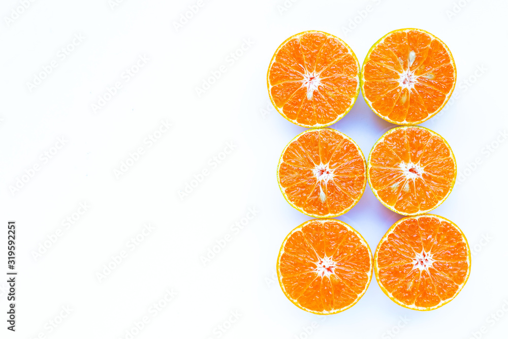 Fresh orange citrus fruit isolated on white background. Fresh orange citrus fruit isolated on white background.