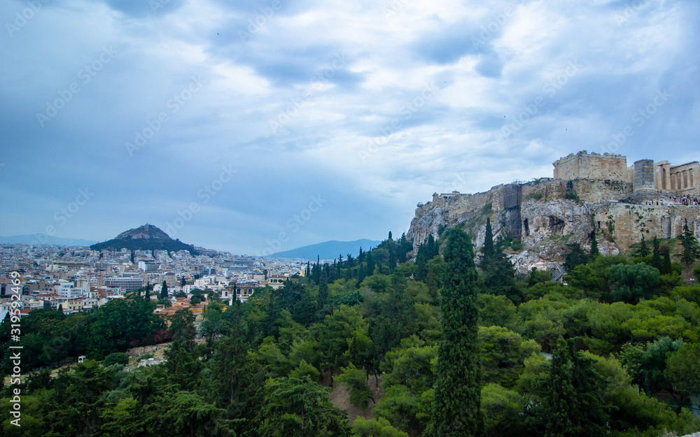 On the hills in Athens, Greece