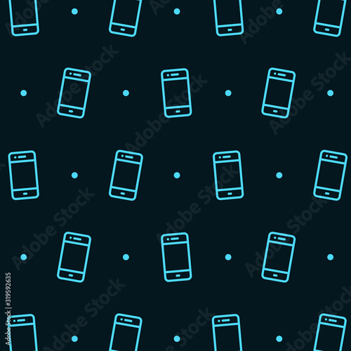 a pattern of flat design with dark background