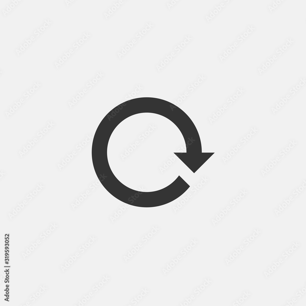clockwise rotation icon vector illustration symbol for website and graphic design clockwise rotation icon vector illustration symbol for website and graphic design