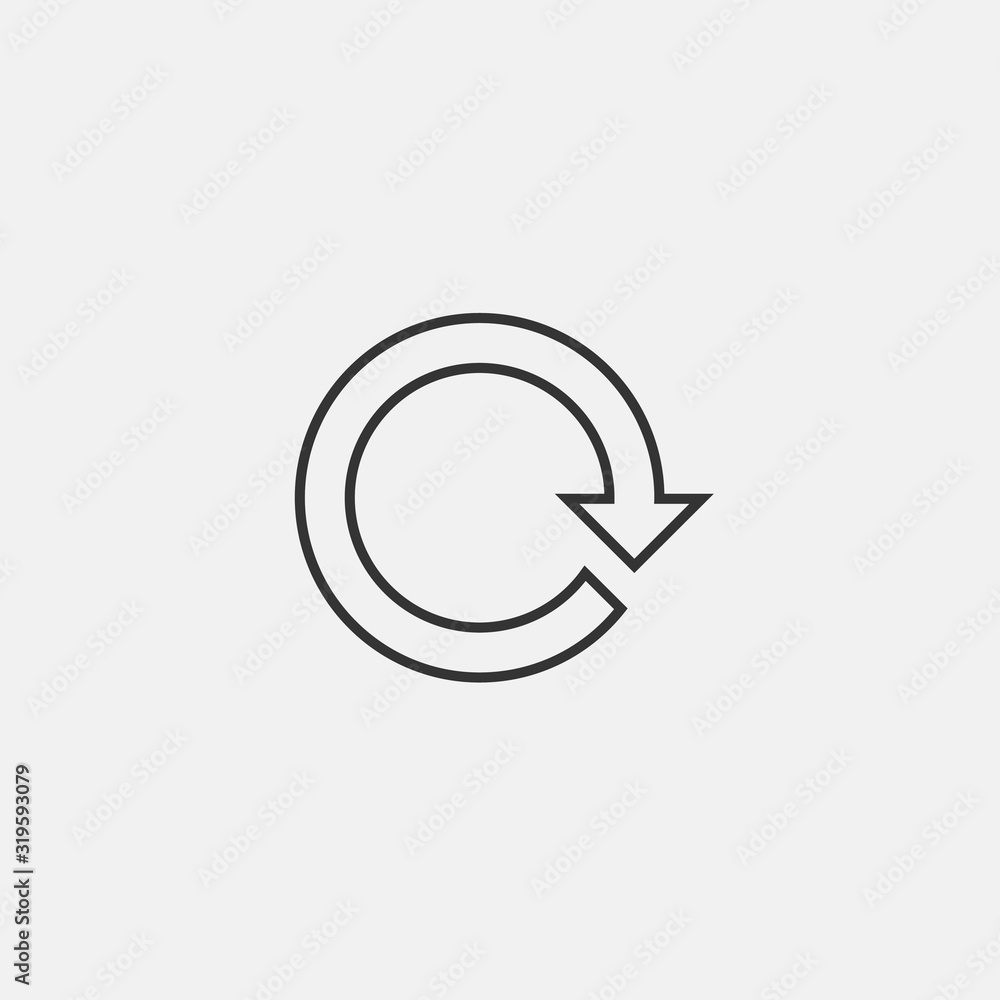 clockwise rotation icon vector illustration symbol for website and graphic design clockwise rotation icon vector illustration symbol for website and graphic design