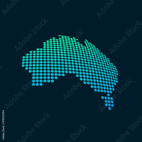 Australia blank map vector . Australia digital map template . Australian silhouette . black Australia map . Colorful map of Australia . Australian flag . sphere dots globe surface