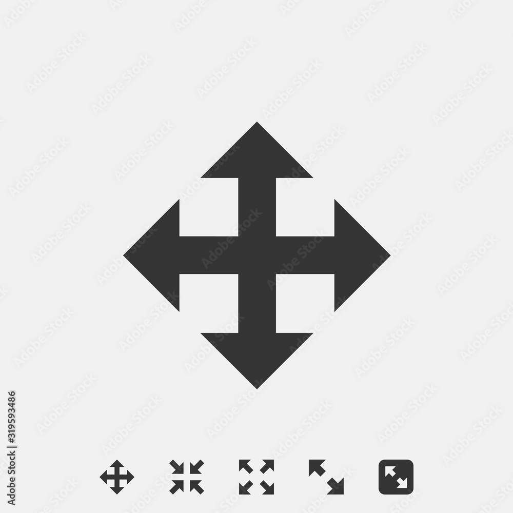 resize icon vector illustration symbol for website and graphic design resize icon vector illustration symbol for website and graphic design