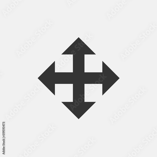 resize icon vector illustration symbol for website and graphic design