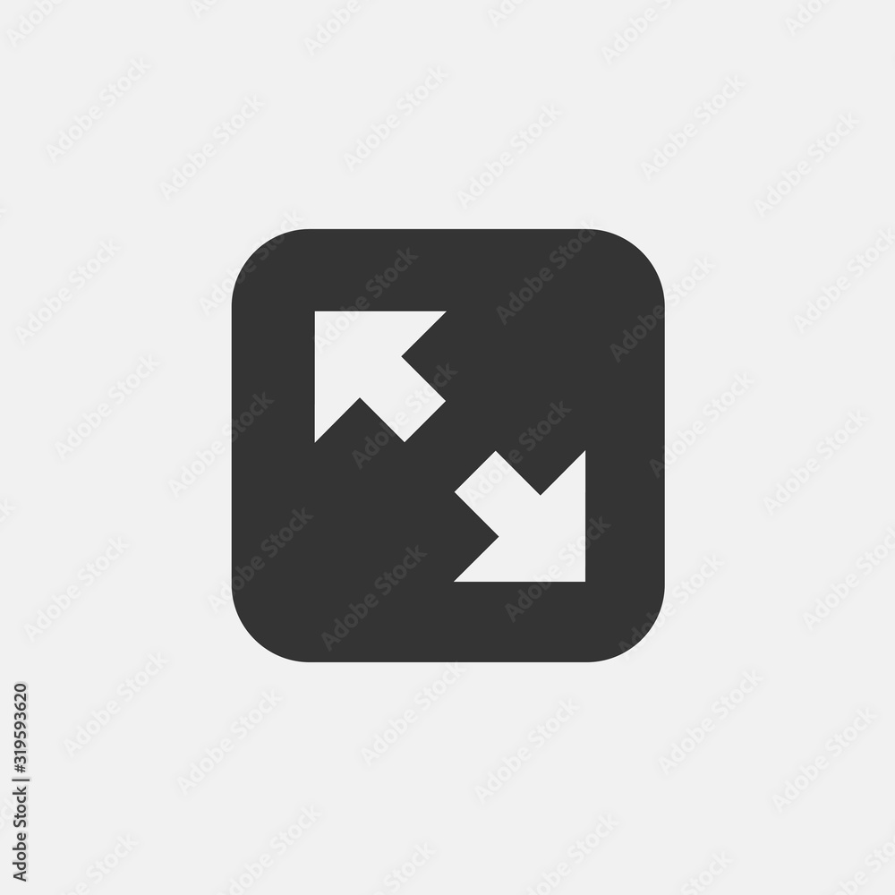 resize icon vector illustration symbol for website and graphic design resize icon vector illustration symbol for website and graphic design