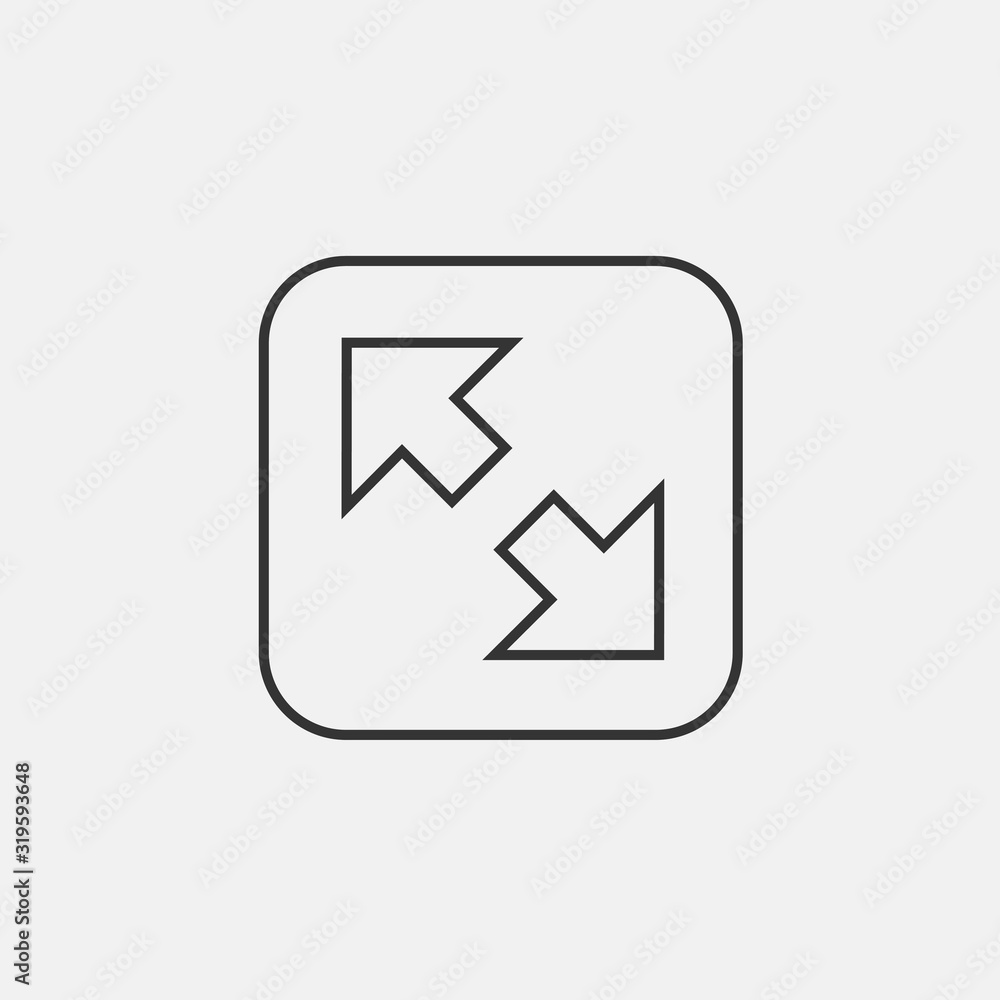 resize icon vector illustration symbol for website and graphic design resize icon vector illustration symbol for website and graphic design