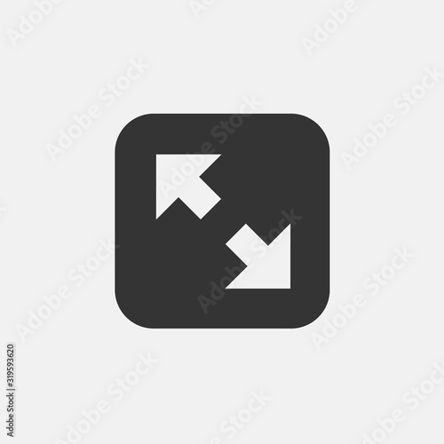 resize icon vector illustration symbol for website and graphic design