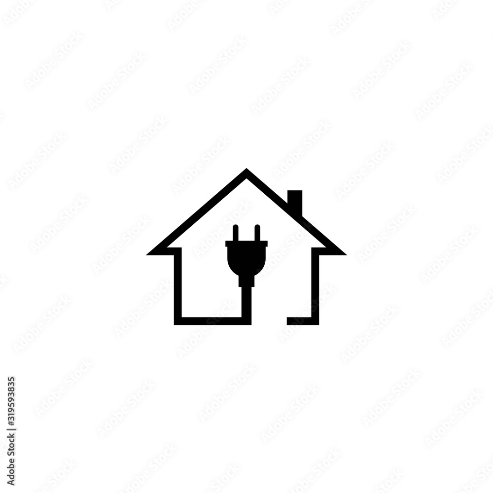 Home electric logo template vector icon design Home electric logo template vector icon design