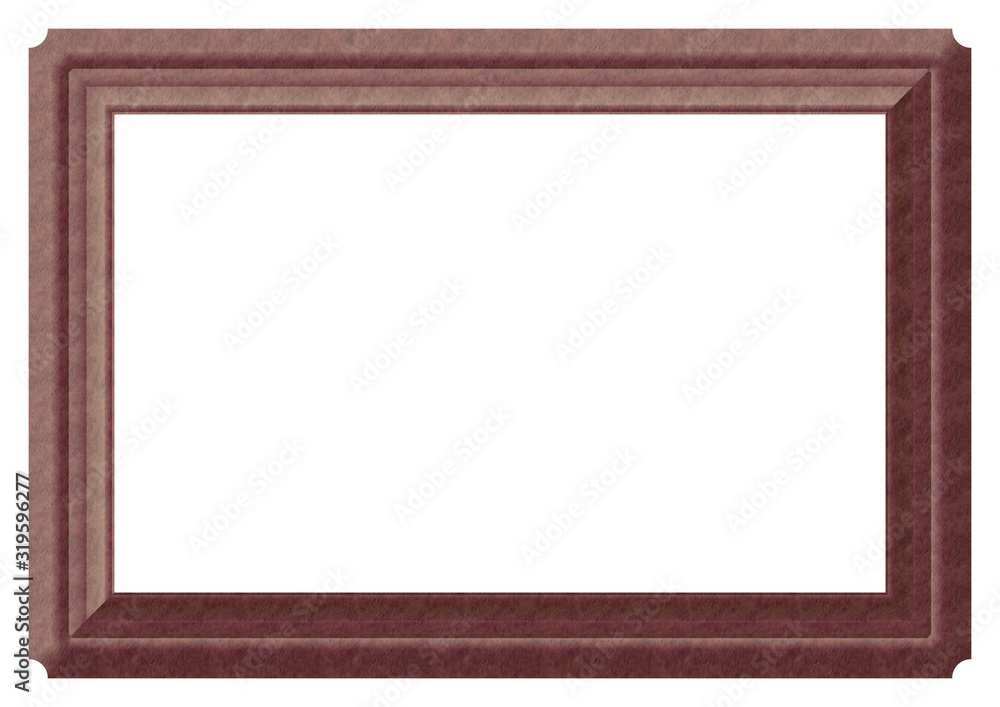 wooden frame isolated on white background wooden frame isolated on white background