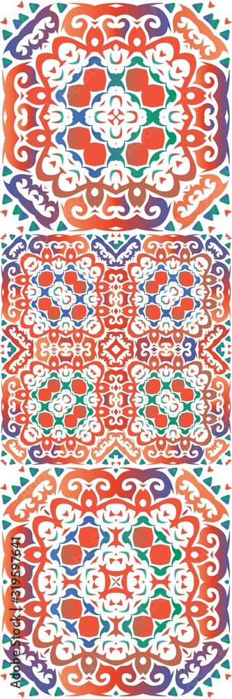 Naklejka premium Traditional ornate mexican talavera.