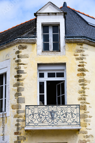 Art sketches. Breton village. Brittany. France