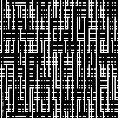 Seamless texture with black and white bands