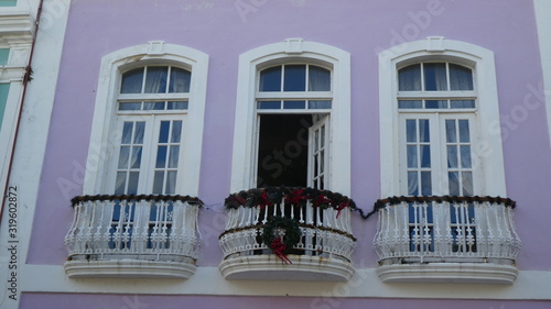 Beautiful San Juan Balcony decorated for Charistmas