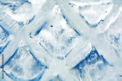 Abstract frozen water.Ice t...