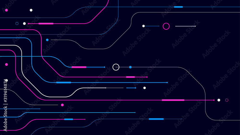Digital geometric data network background
