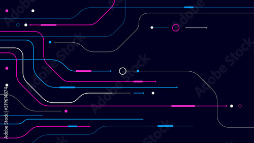 Digital geometric data network background