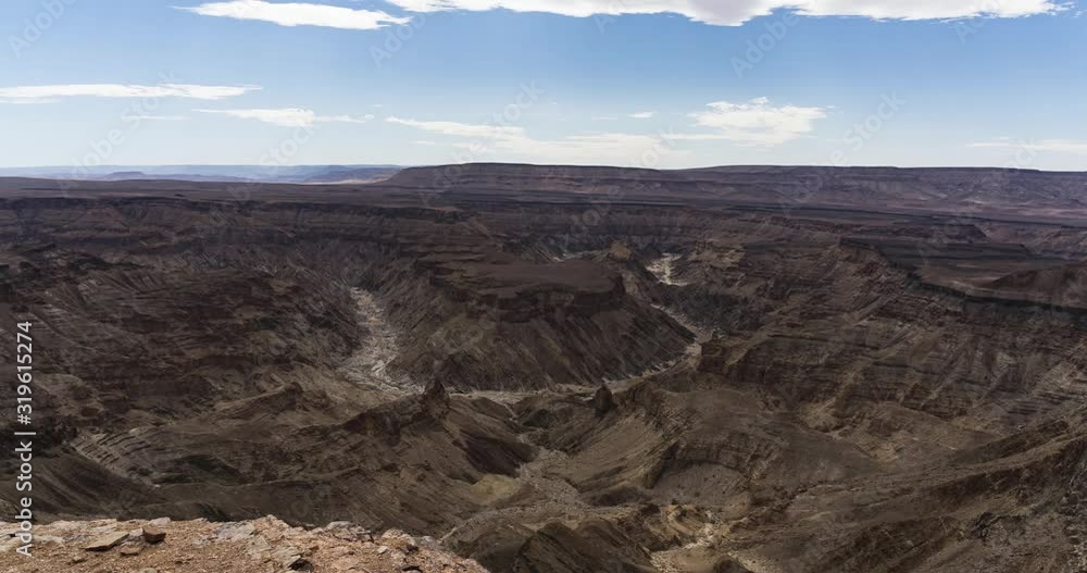Time Lapse, Fishriver Canyon In The Afternoon, Namibia Time Lapse, Fishriver Canyon In The Afternoon, Namibia