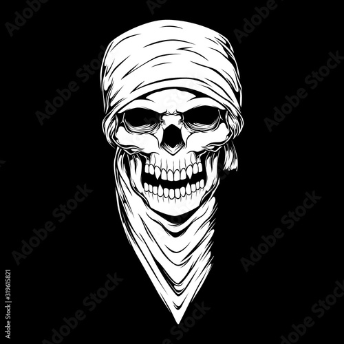vector illustration skull,isolated easy to edit
