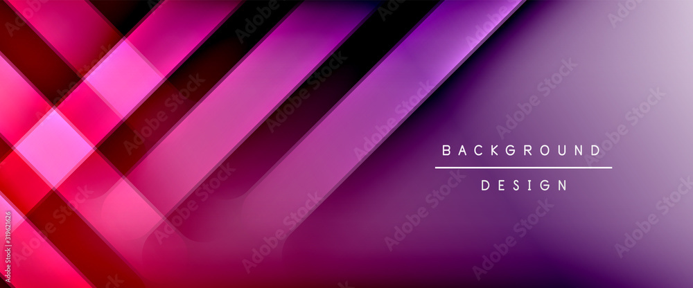 Fototapeta premium Dynamic trendy fluid color gradient abstract background with flowing wave lines. Vector Illustration