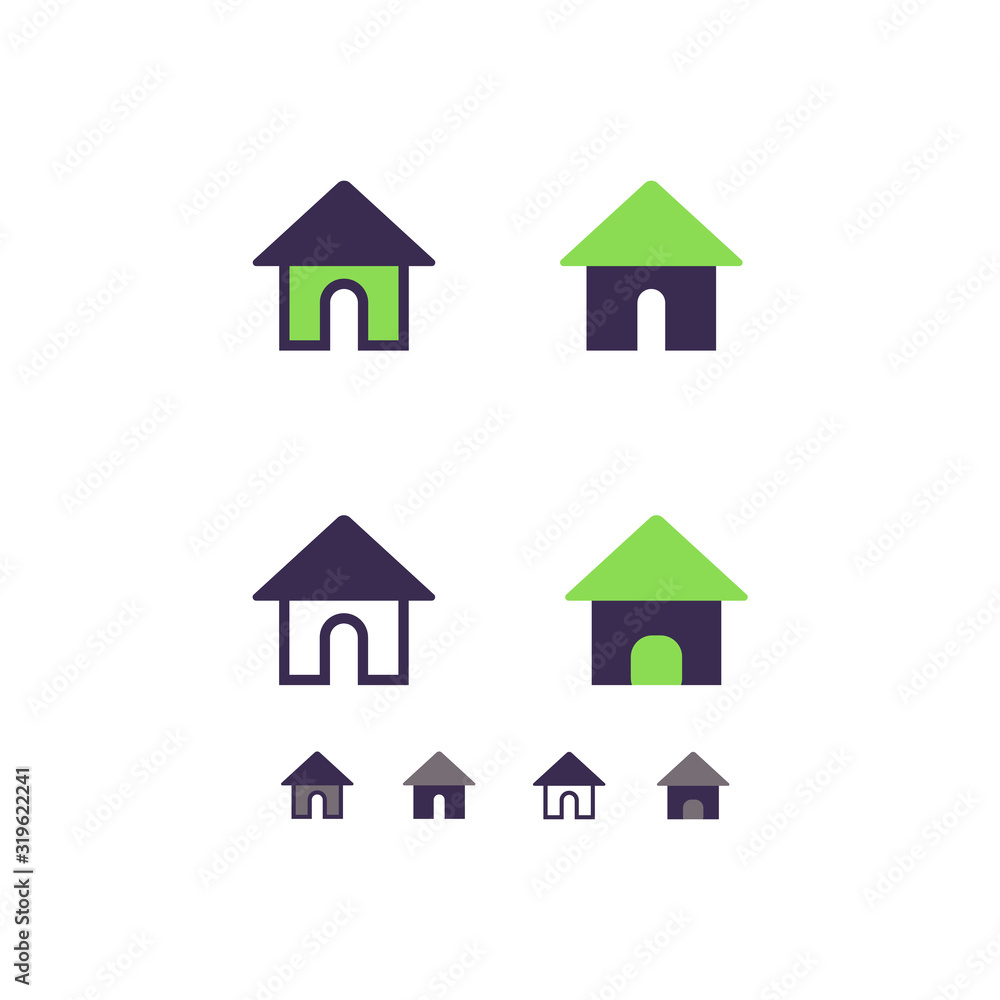 Obraz premium home icon, house icon, Small house. Icon Vector. Simple flat symbol. Home icon. House vector