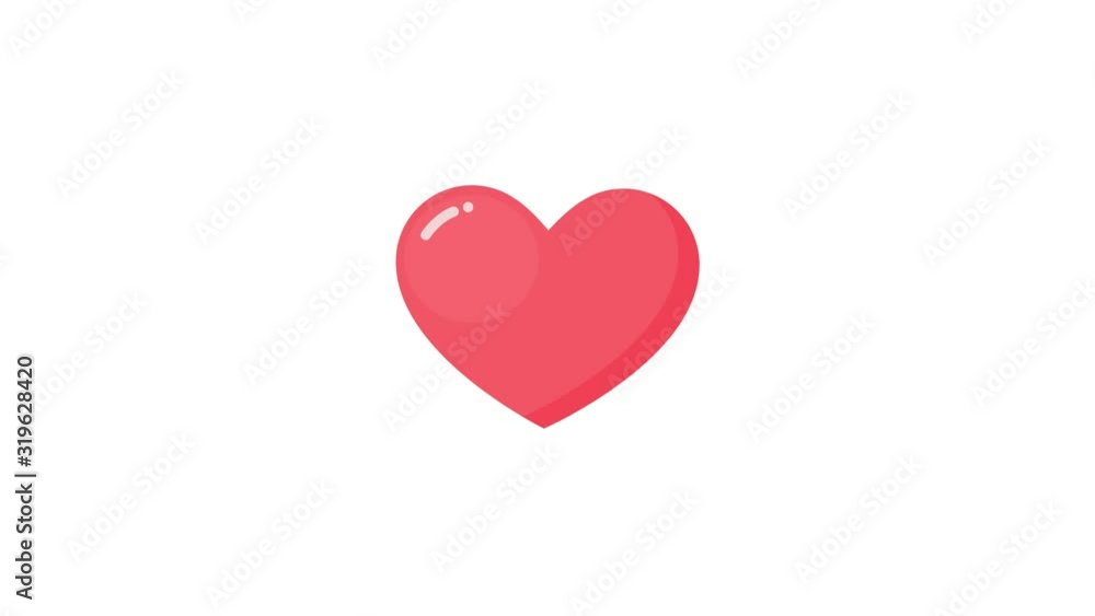 Heart icon from which stars and circles appear. 4K seamless loop animation. Pink heart with Alpha Channel Heart icon from which stars and circles appear. 4K seamless loop animation. Pink heart with Alpha Channel