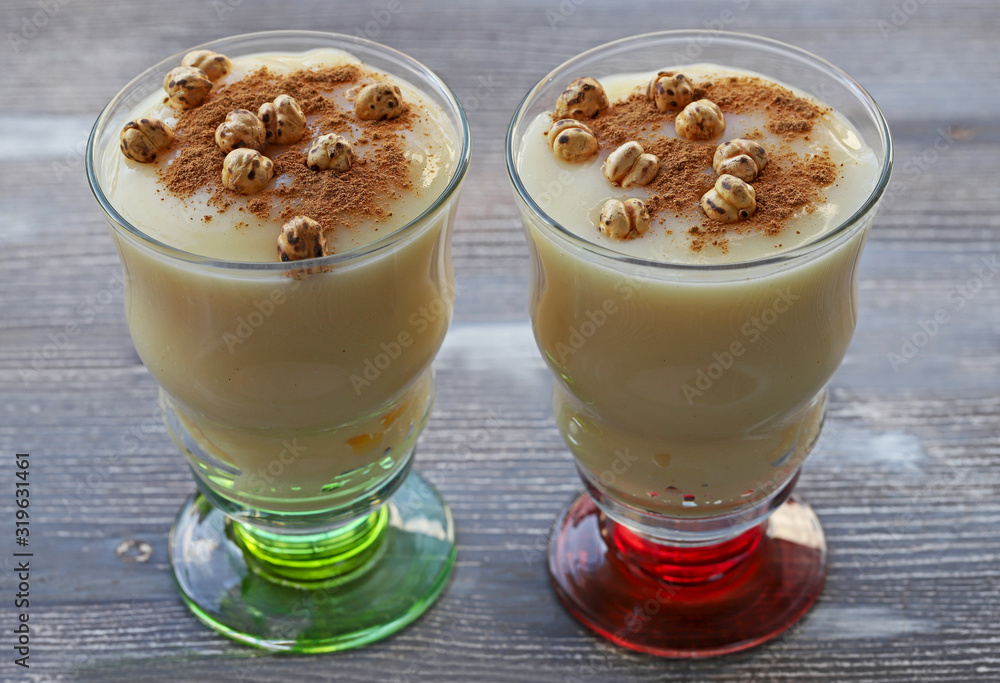 Boza or Bosa, traditional Turkish drink with roasted chickpea Boza or Bosa, traditional Turkish drink with roasted chickpea Boza or Bosa, traditional Turkish drink with roasted chickpea Boza or Bosa, traditional Turkish drink with roasted chickpea