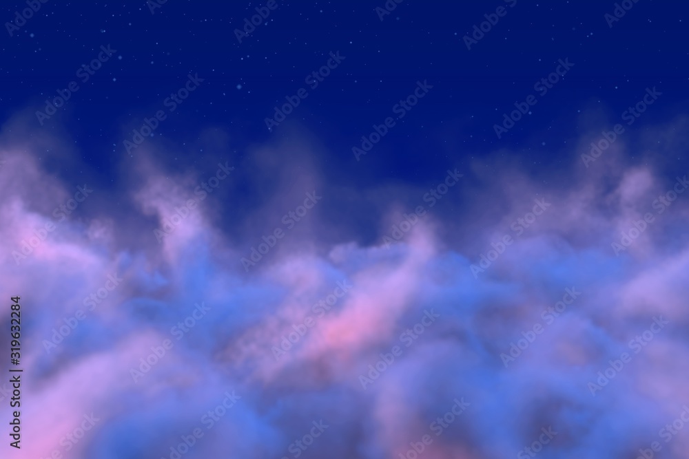 Abstract background design illustration of misty haze concept with lights bokeh effect you can use for any purposes