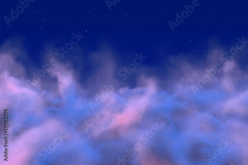 Abstract background design illustration of misty haze concept with lights bokeh effect you can use for any purposes