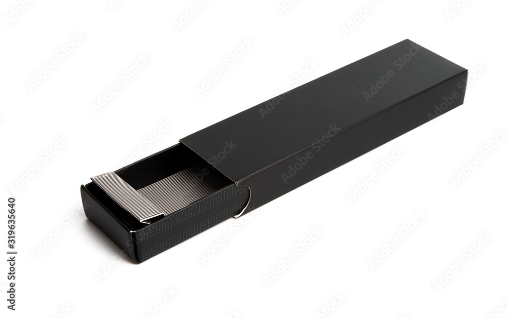 black paper box isolated black paper box isolated