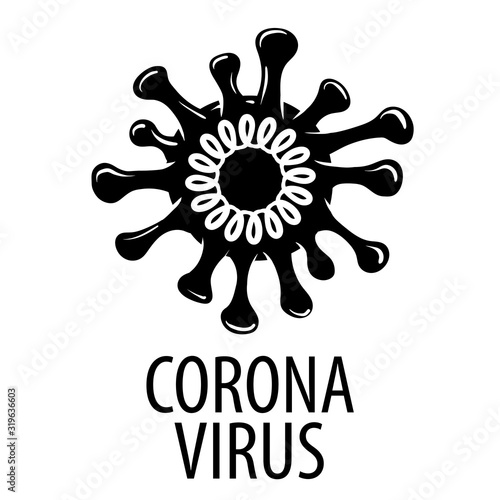 Vector illustration of a coronavirus on a white background