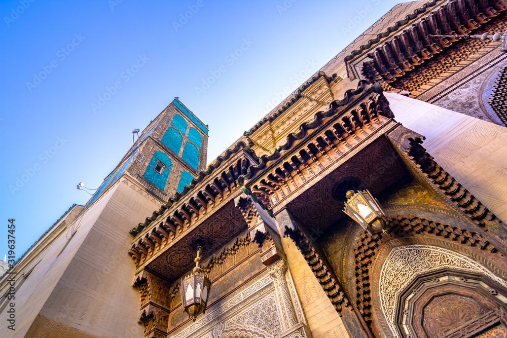 Al-Attarine Madrasa in Fes, Morocco: Old, traditional koran school
