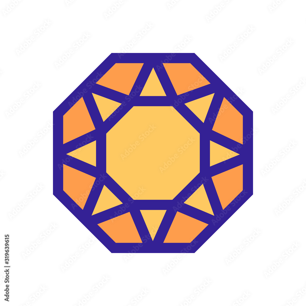 diamond icon vector. A thin line sign. Isolated contour symbol illustration diamond icon vector. A thin line sign. Isolated contour symbol illustration
