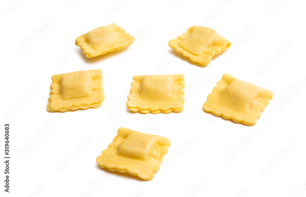 italian ravioli isolated italian ravioli isolated