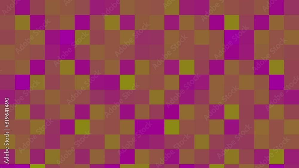 Abstract animation in black and white on a minimal background, with colored mosaic effect, which varies in size, angle and intensity, in 16: 9 video format Abstract animation in black and white on a minimal background, with colored mosaic effect, which varies in size, angle and intensity, in 16: 9 video format