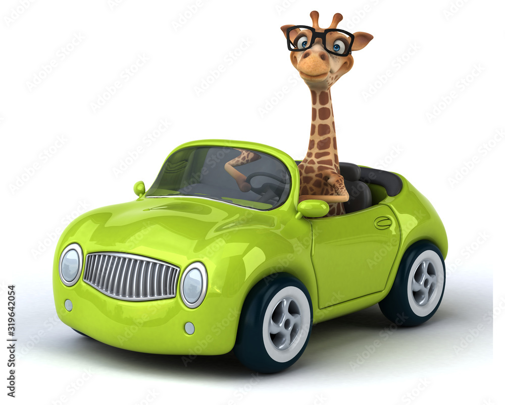 Obraz premium Fun giraffe