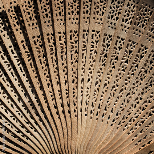 Folding fan. Wooden fan. Women s fan.