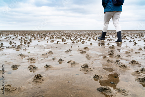 Fényképezés WALKING ON THE WADDEN SEA ON SYLT.