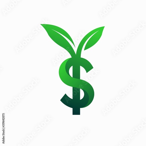 Tree logo that formed money