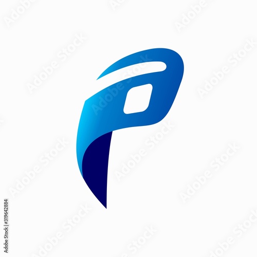 Payment logo that formed letter P