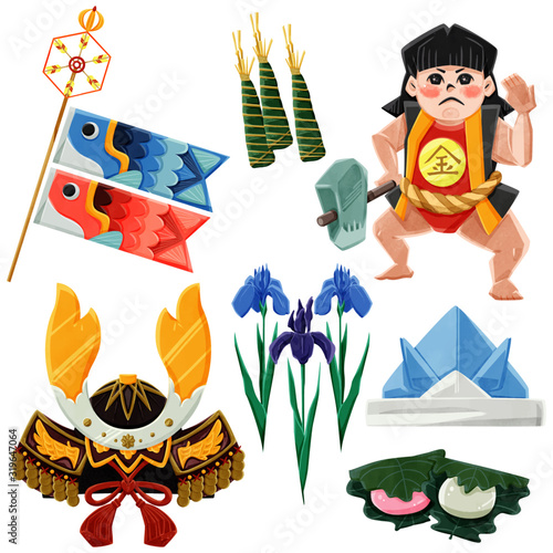 端午の節句子供の日セットイラスト Stock Vector Adobe Stock