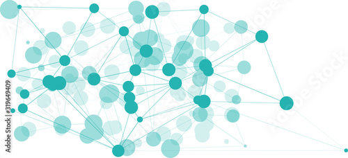 Triangle transformation chemistry connections, graphic innovation concept geometric