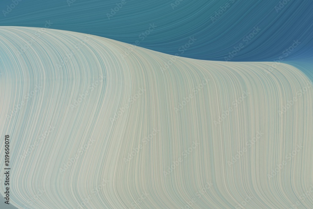 Obraz premium abstract simple with fluid lines background with ash gray, teal blue and light slate gray colors. art for sale. good wallpaper or canvas design