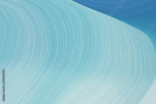 abstract fluid lines and waves and waves design with sky blue  pastel blue and steel blue colors. art for sale. can be used as wallpaper  card  poster or canvas